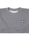 Women's Bold Fox Head Patch Comfort Sweatshirt Medium Grey Melange - MAISON KITSUNE - BALAAN 4