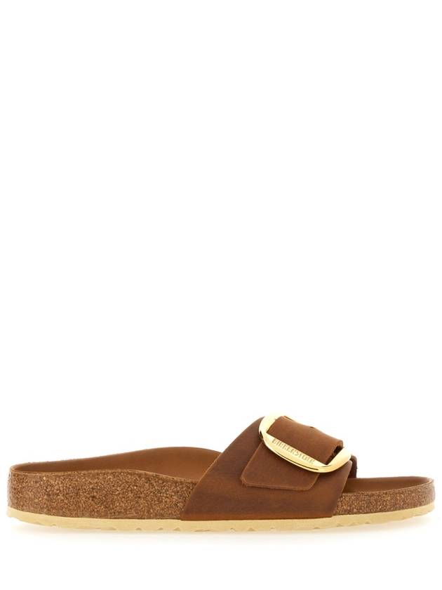 Madrid Big Buckle Slippers Cognac - BIRKENSTOCK - BALAAN 3