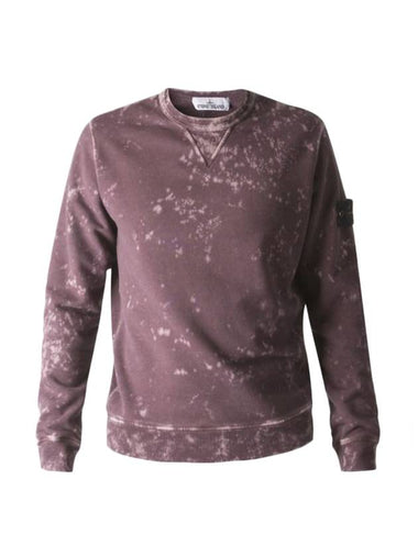 Off-Dye Treatment Crewneck Sweatshirt Dark Burgundy - STONE ISLAND - BALAAN 1