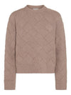 Intrecciato Wool Knit Top Riverbed - BOTTEGA VENETA - BALAAN 2