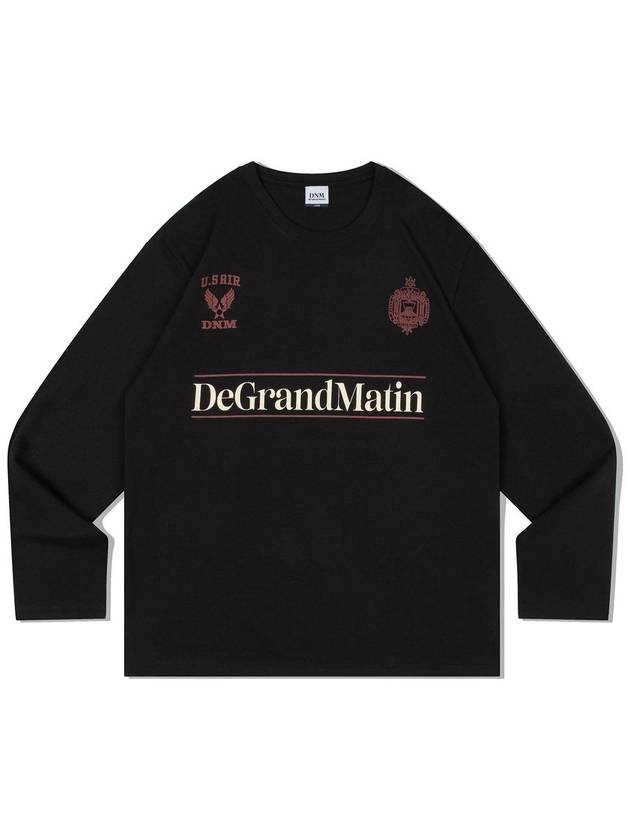 Vintage US Long Sleeved T-Shirt Black - DE GRAND MATIN - BALAAN 3