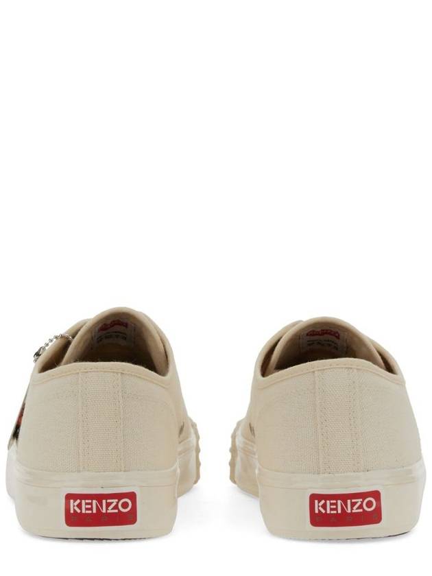 School Flower Low Top Sneakers Cream - KENZO - BALAAN 4