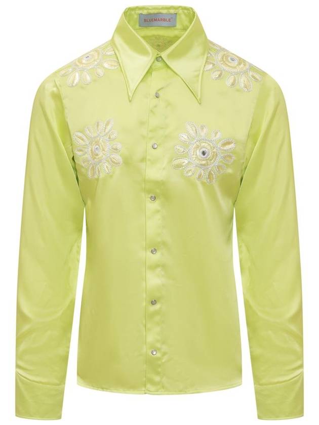 Bluemarble Shirt With Embroidery - BLUEMARBLE - BALAAN 1