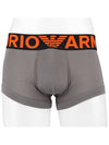 Men's Logo Trunk Briefs Grey - EMPORIO ARMANI - BALAAN 3