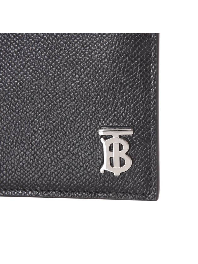 TB logo zipper calfskin card wallet black - BURBERRY - BALAAN.