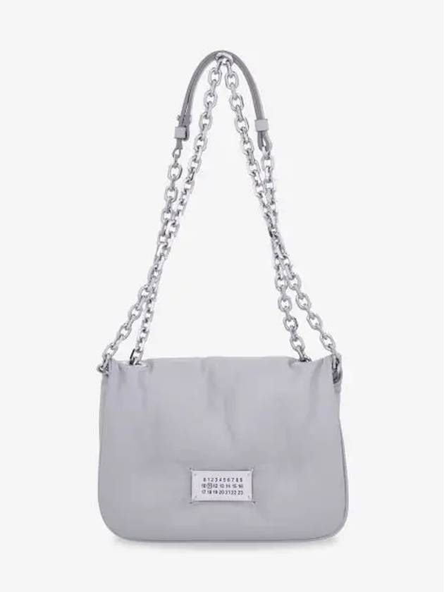 Glam Slam Logo Flap Cross Bag Light Grey - MAISON MARGIELA - BALAAN 2