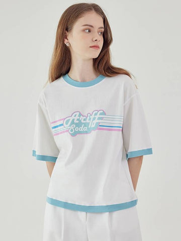 Women's soda color tshirt_blue - ARIFF - BALAAN 1