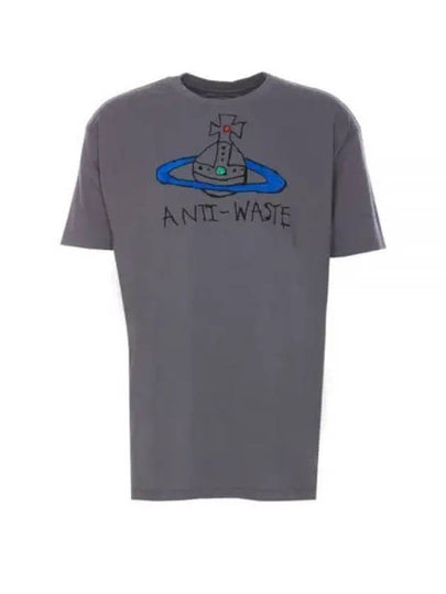 Anti Waste Short Sleeve T-Shirt Grey - VIVIENNE WESTWOOD - BALAAN 2