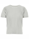 Pleated Short Slevee T-Shirt Grey - ISSEY MIYAKE - BALAAN 2