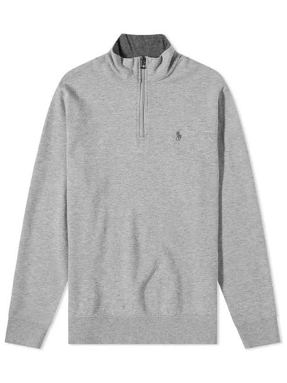 Pony Logo Half Zip-up Sweatshirt Grey - POLO RALPH LAUREN - BALAAN 2