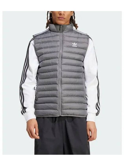 Logo Padded Vest Grey - ADIDAS - BALAAN 2