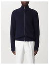 Ribbed Cotton Full-Zip Cardigan Navy - BRUNELLO CUCINELLI - BALAAN 2