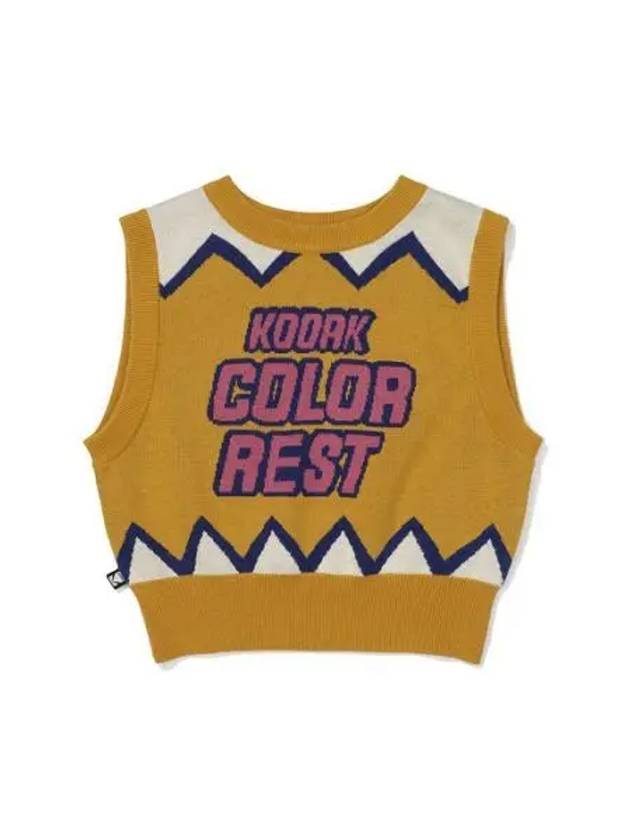 KODAK Apparel Color Rest Knit Vest Women MUSTARD - KODO - BALAAN 1