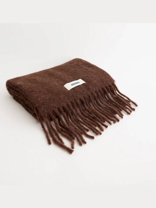 Jacquemus Reshap Caro Muffler Scarf Brown Unisex - JACQUEMUS - BALAAN 6