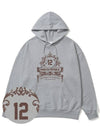 Modelo Coffee Brown Overfit Hoodie Gray - MONSTER REPUBLIC - BALAAN 3