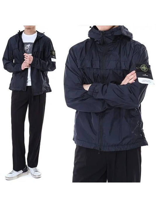 Garment Dyed Crinkle Reps R-Nylon Jacket Navy - STONE ISLAND - BALAAN 2