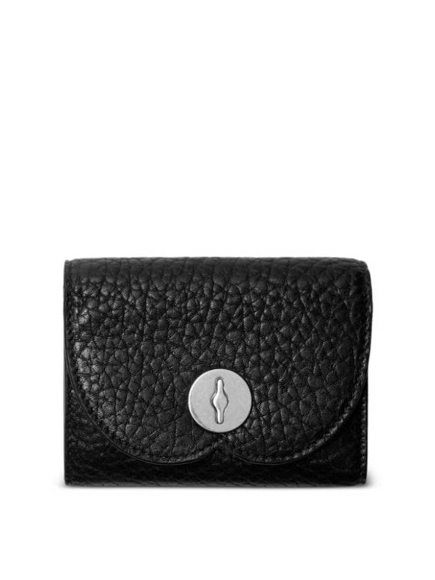 Leather Mini Half Wallet Black - BURBERRY - BALAAN 1