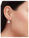 Divas Dream Mother of Pearl Diamond Earrings Rose Gold White - BVLGARI - BALAAN 3