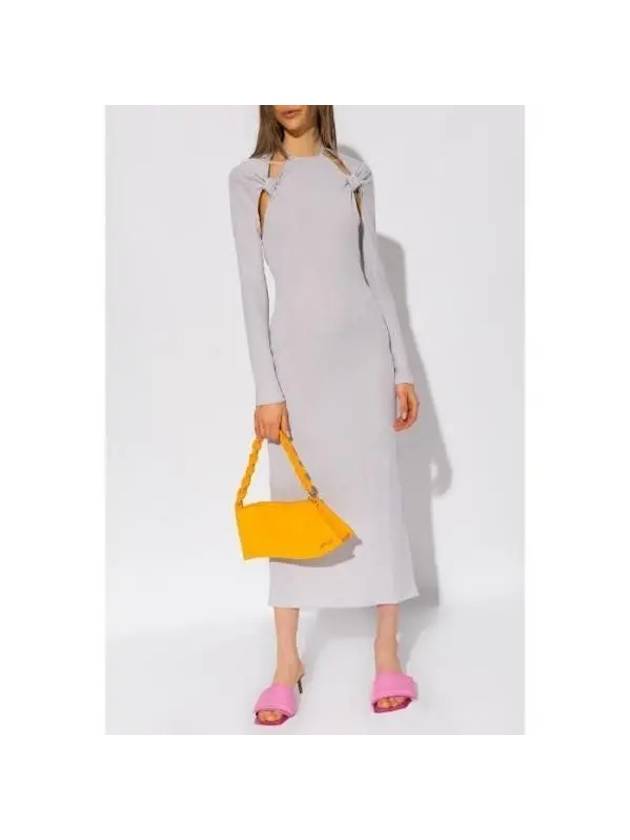 NODI knot cutout detail dress 221DR024 1026 LIGHTGREY - JACQUEMUS - BALAAN 2