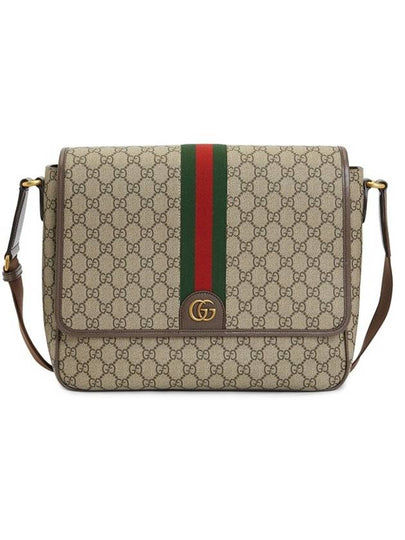 Men's Ophidia GG Cross Bag Beige Ebony - GUCCI - BALAAN 2