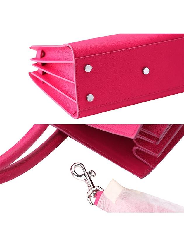 Nano Sac De Jour Leather Tote Bag Hot Pink - SAINT LAURENT - BALAAN 7