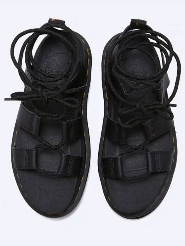 Hydro Natilla Gladiator Leather Sandals Black - DR. MARTENS - BALAAN 2