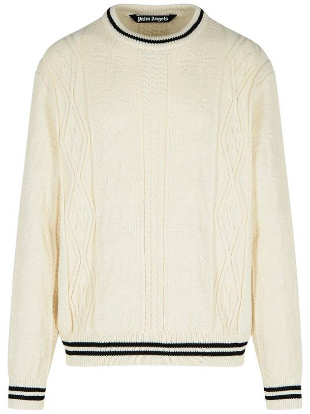 Palm Angels Cotton Blend Sweater - PALM ANGELS - BALAAN 1