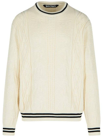 Palm Angels Cotton Blend Sweater - PALM ANGELS - BALAAN 1