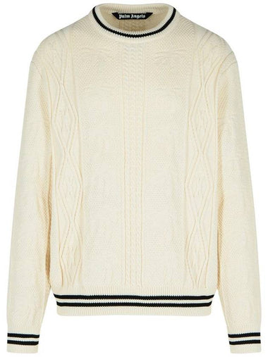 Palm Angels Cotton Blend Sweater - PALM ANGELS - BALAAN 1