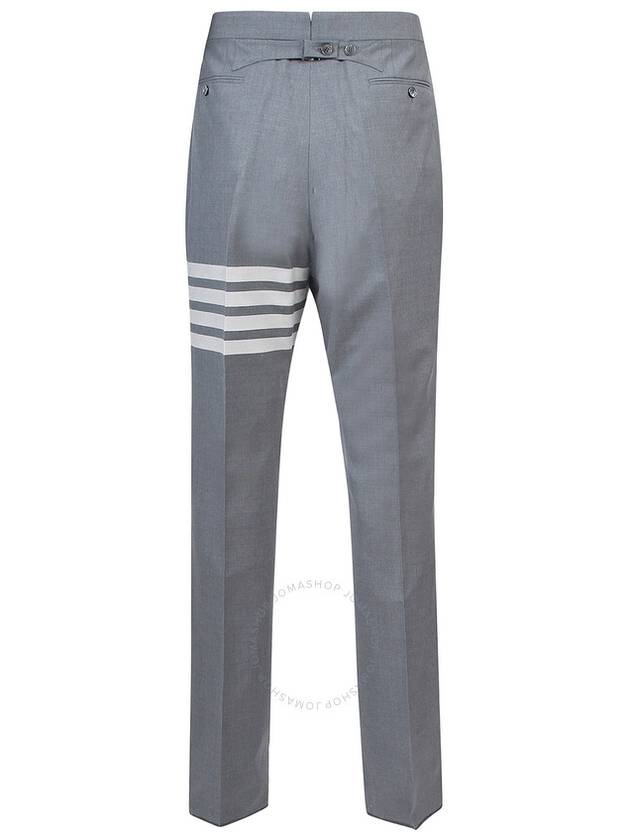 Diagonal Plain Weave Classic Wool Slacks Medium Grey - THOM BROWNE - BALAAN 3