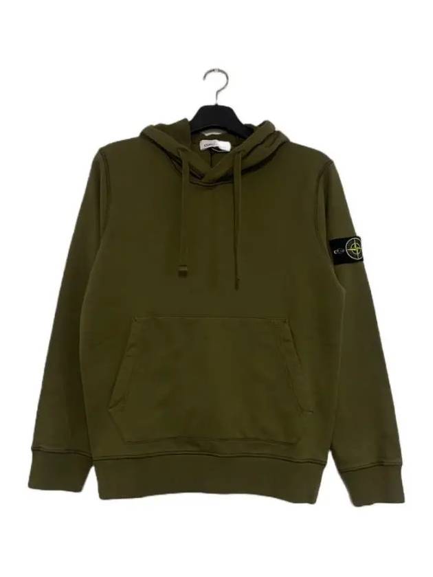 Wappen Patch Cotton Hoodie Khaki - STONE ISLAND - BALAAN 2