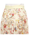 Palio Floral Long Pleated Skirt Yellow - MAX MARA - BALAAN 9