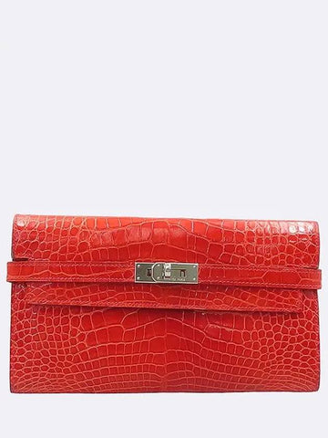 Crocodile long wallet - HERMES - BALAAN 1