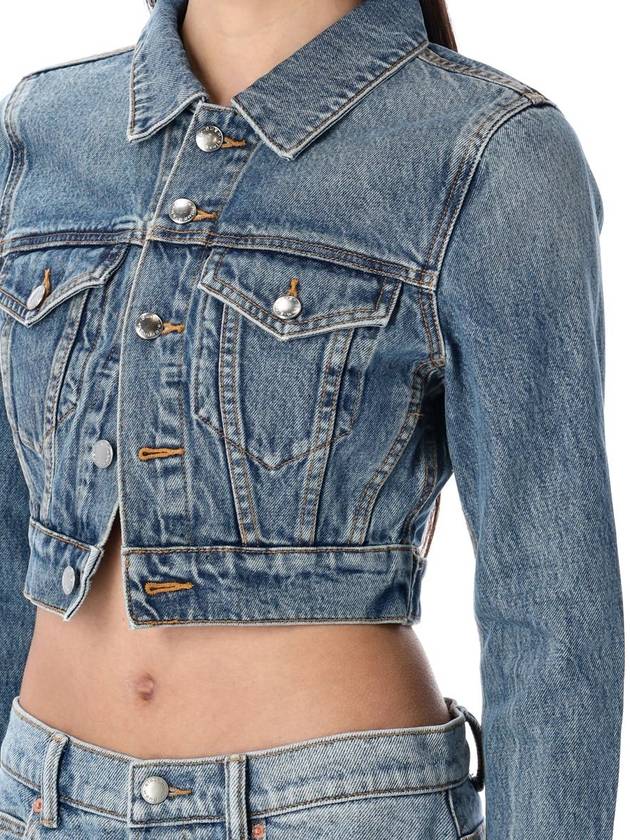 Alexander Wang Shrunken Trucker Denim Jacket - ALEXANDER WANG - BALAAN 3