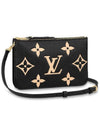 Double Zipper Pochette Mini Bag Black - LOUIS VUITTON - BALAAN 1