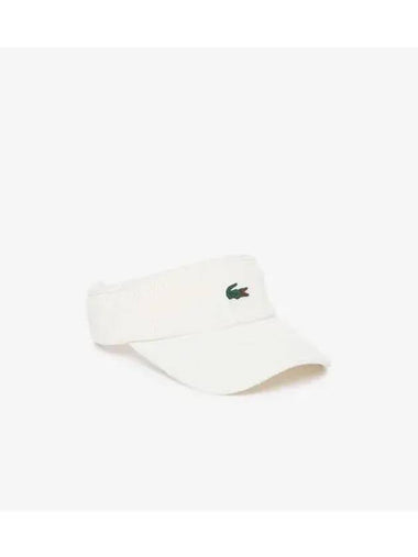 Golf corduroy sun visor OFFWHITE off white - LACOSTE - BALAAN 1