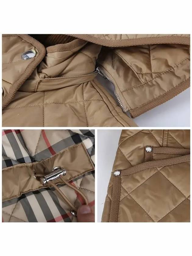 Diamond Quilted Nylon Jacket Archive Beige - BURBERRY - BALAAN 7