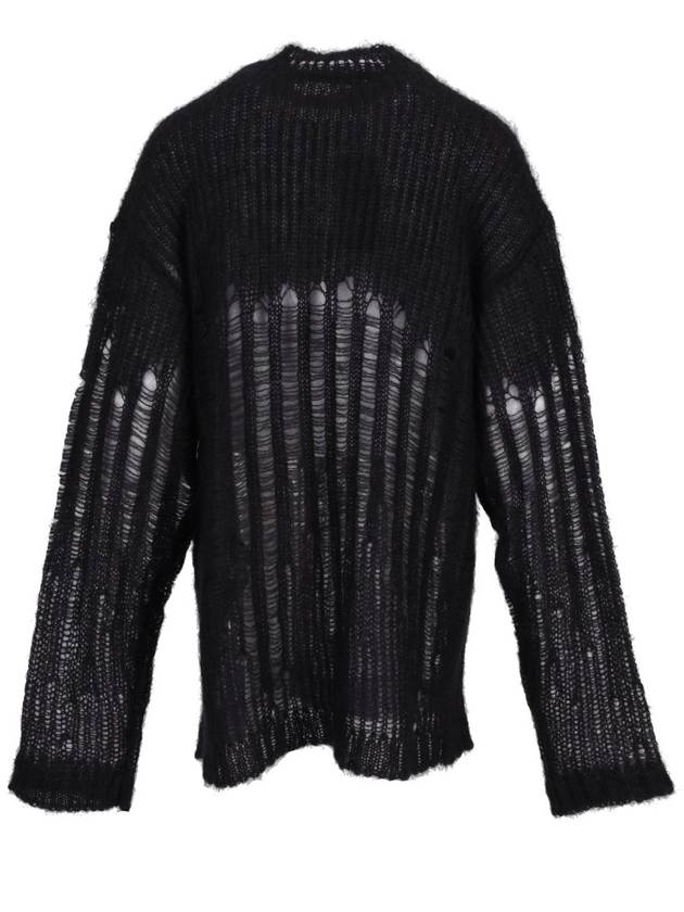 RIGMOR OVERSIZE JUMPER DEGRADE' BRUSHED MOHAIR SIL - ANN DEMEULEMEESTER - BALAAN 4