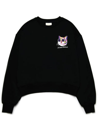 Brushing Option Mini Fancy Kitty Sweat Shirts BLACK - LE SOLEIL MATINEE - BALAAN 1