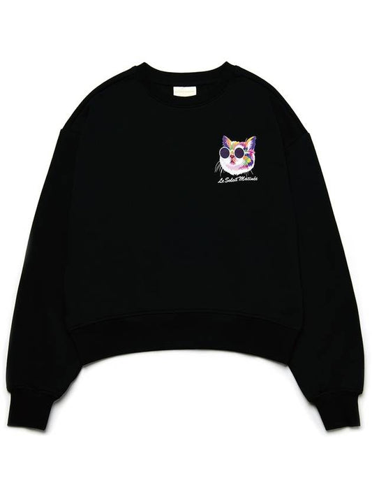 Brushed Options Matinee Classic Rose Sweat Shirts BLACK - LE SOLEIL MATINEE - BALAAN 2