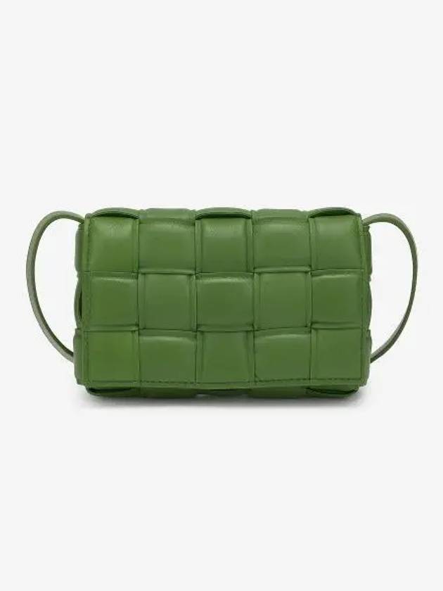 Cassette Intrecciato Padded Small Cross Bag Avocado - BOTTEGA VENETA - BALAAN 2