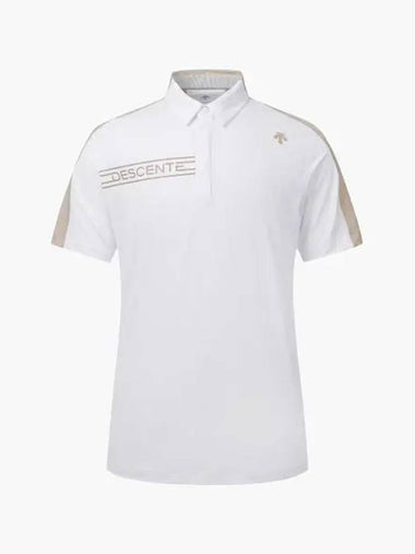 GOLF Men s Back Perforated Point Short Sleeve T Shirt DP22MFTS41 - DESCENTE - BALAAN 1