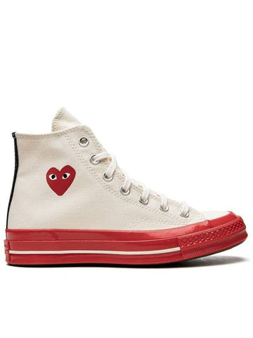 Comme des GarÃ§ons PLAY x Converse Chuck 70 Hi Sneakers - COMME DES GARCONS - BALAAN 1