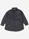 NSW Essential Quilted Trench Jacket Black Asia - NIKE - BALAAN 1
