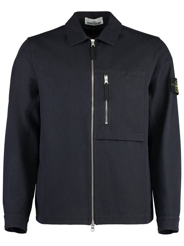 Stone Island Cotton Blend Overshirt - STONE ISLAND - BALAAN 1