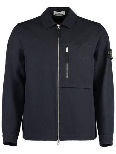 Stone Island Cotton Blend Overshirt - STONE ISLAND - BALAAN 1