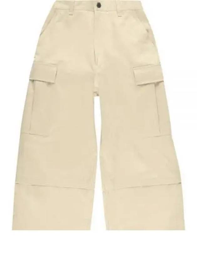 Wide Cargo Pants Beige - AMI - BALAAN 2