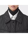 Diamond Quilted Nylon Canvas Field Jacket Black - BURBERRY - BALAAN 6