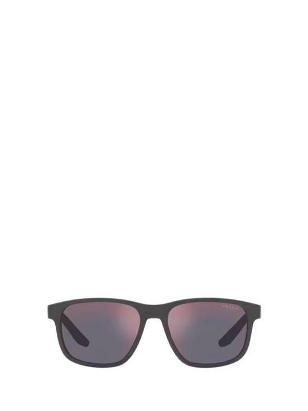 Eyewear Linea Rossa Logo Sunglasses Dark Grey - PRADA - BALAAN 1