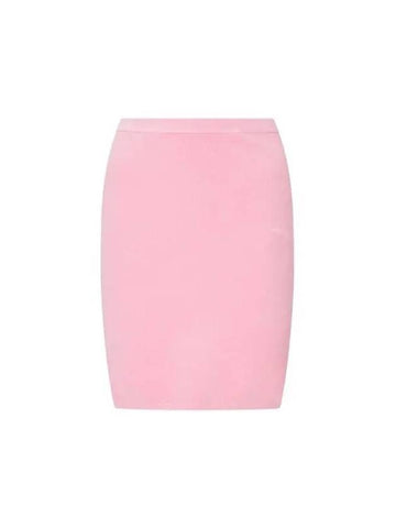 Mini Logo Soft Skirt Light Pink 271797 - ALEXANDER WANG - BALAAN 1